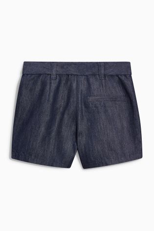 Denim Inky Blue Shorts With Headband (3-16yrs)